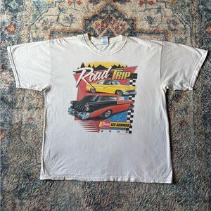 Vintage Road Trip Classic Cars T-shirt Size XL